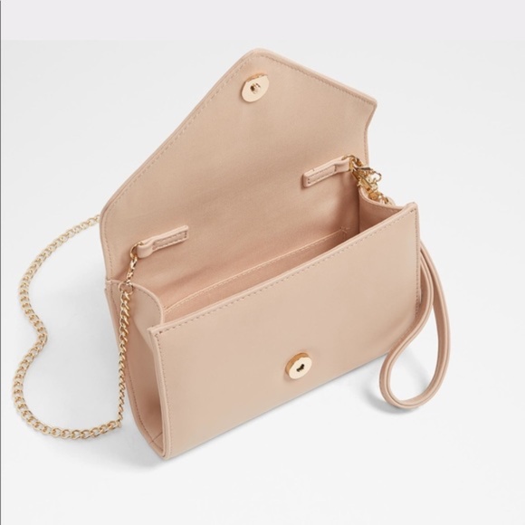 ALDO Sagittarius Convertible Clutch Crossbody Handbag Bush Pink Nude - Picture 2 of 16